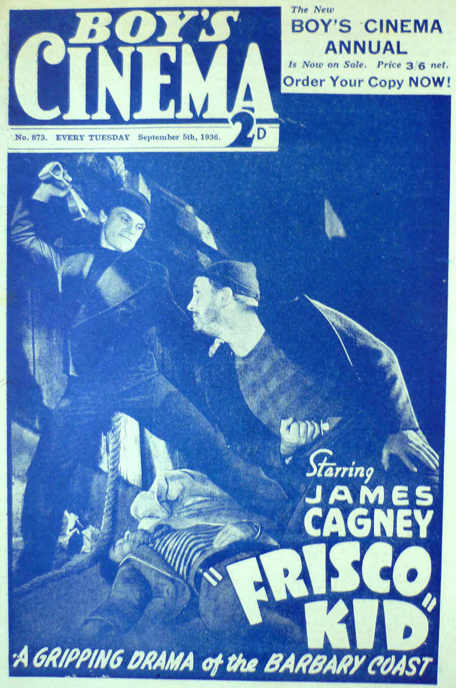 BOYS CINEMA magazine side cover Issue 873 5 September 1936