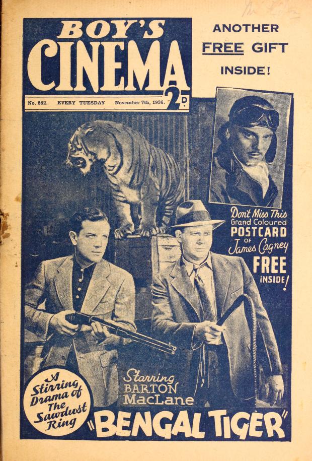 BOYS CINEMA magazine side cover Issue 882 7 November 1936