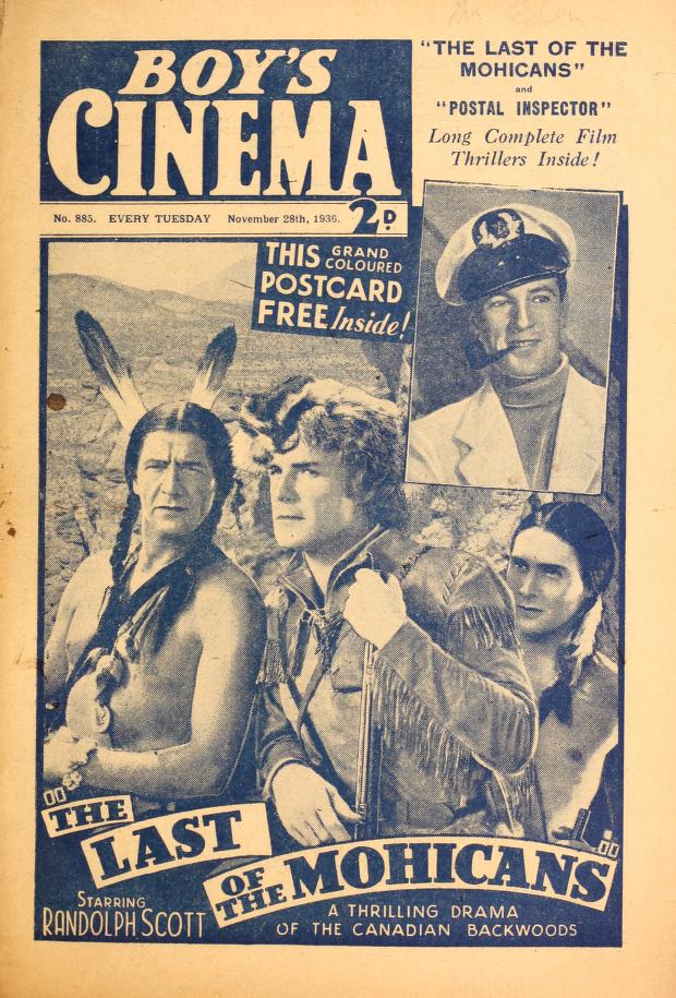 BOYS CINEMA magazine side cover Issue 885 28 November 1936