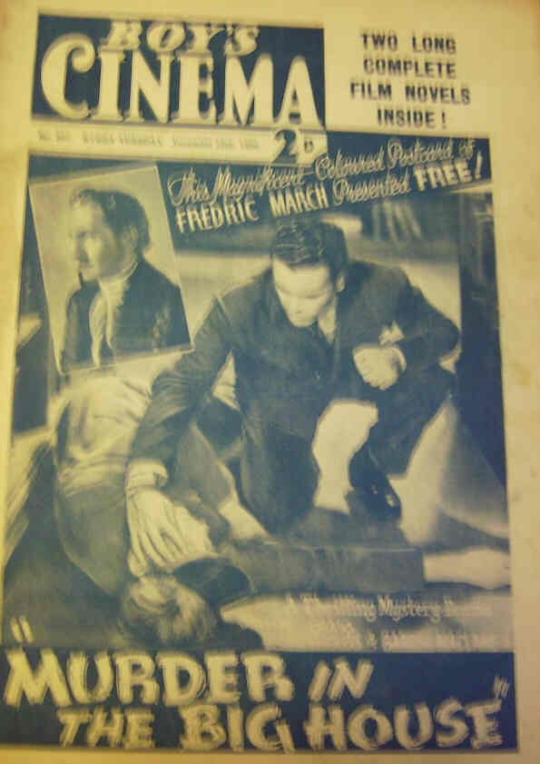 BOYS CINEMA magazine side cover Issue 887 12 December 1936