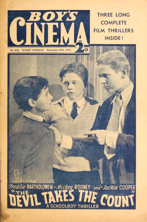 BOYS CINEMA magazine side cover Issue 889 26 December 1936