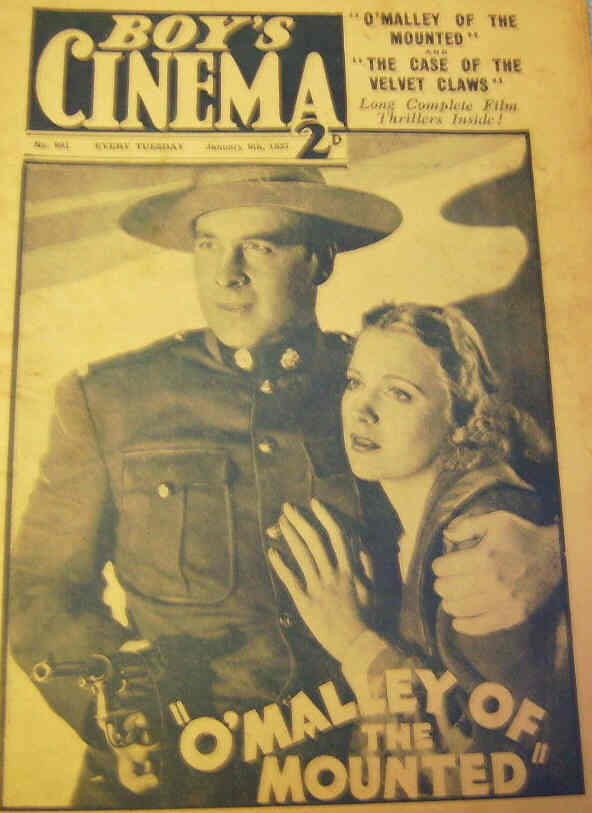 BOYS CINEMA magazine side cover Issue 891 9 January 1937