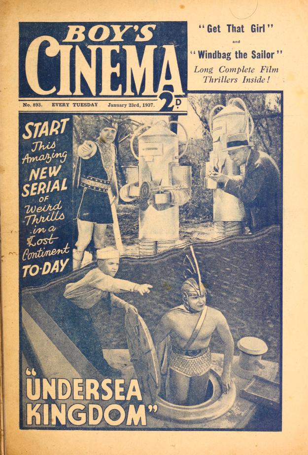 BOYS CINEMA magazine side cover Issue 893 23 January 1937