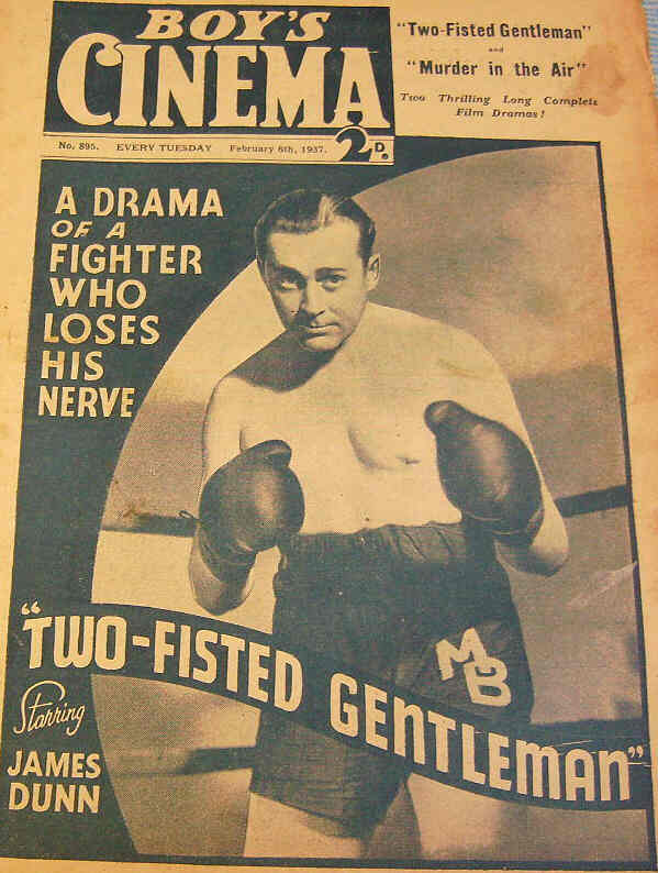 BOYS CINEMA magazine side cover Issue 895 6 February 1937