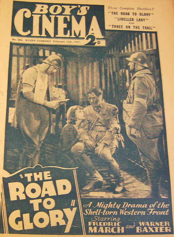 BOYS CINEMA magazine side cover Issue 896 13 February 1937