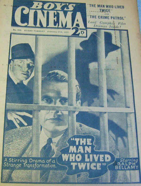 BOYS CINEMA magazine side cover Issue 898 27 February 1937