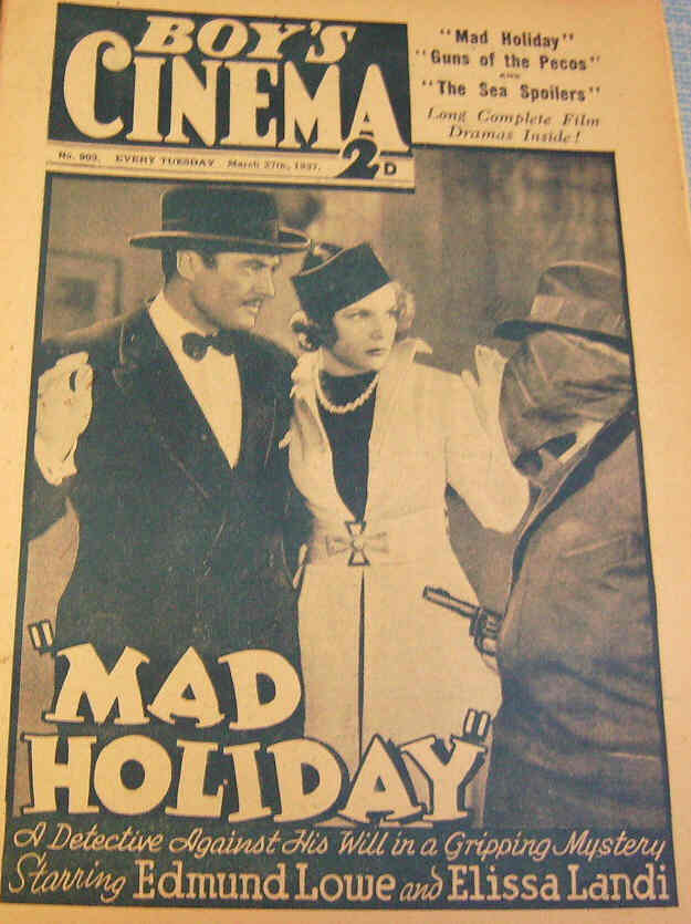 BOYS CINEMA magazine side cover Issue 902 27 March 1937