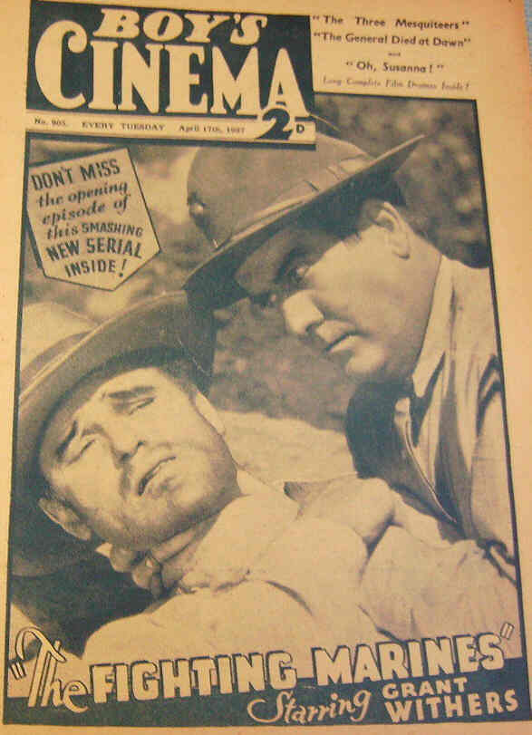 BOYS CINEMA magazine side cover Issue 905 17 April 1937