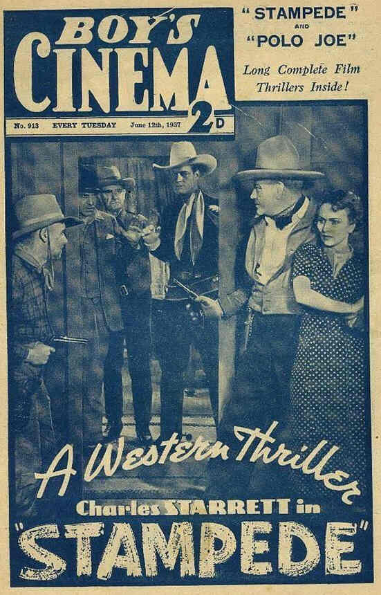 BOYS CINEMA magazine side cover Issue 913 12 June 1937