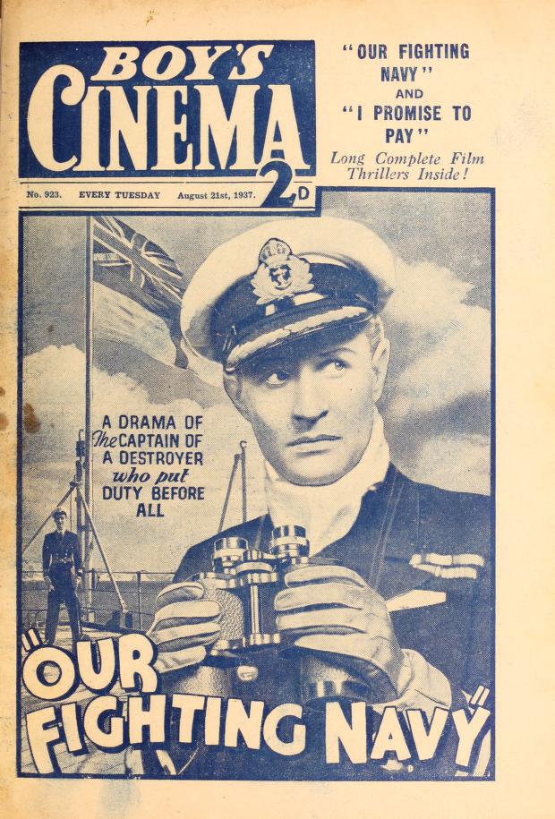 BOYS CINEMA magazine side cover Issue 923 21 August 1937