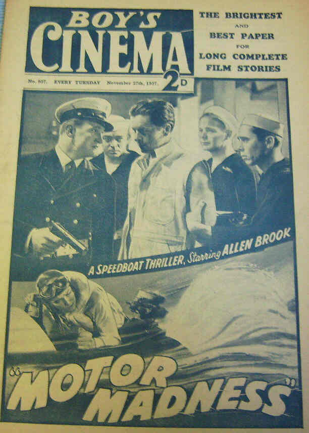 BOYS CINEMA magazine side cover Issue 937 27 November 1937