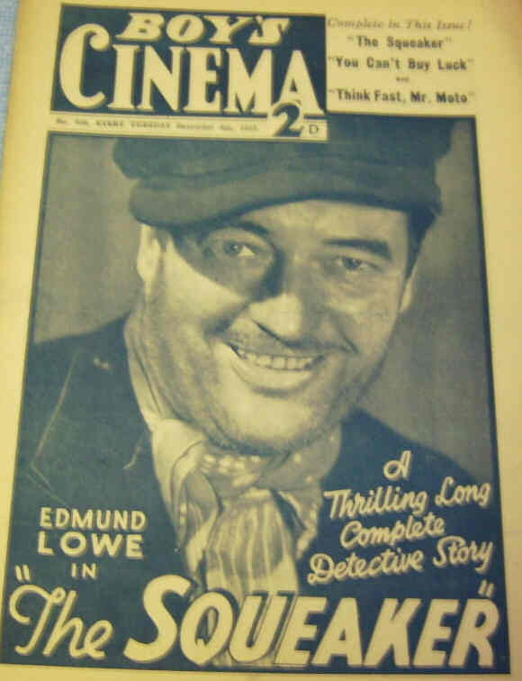 BOYS CINEMA magazine side cover Issue 938 4 December 1937