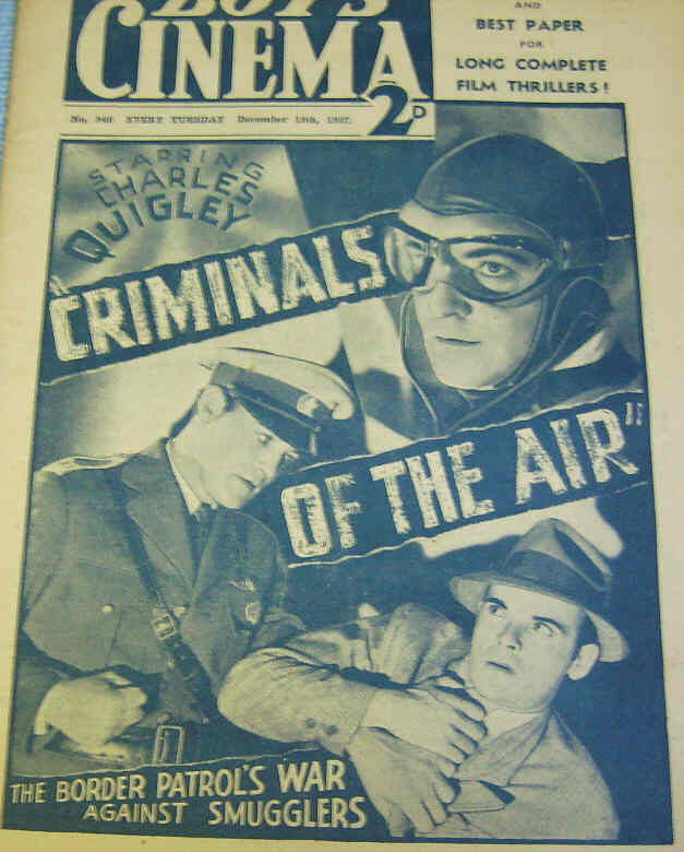 BOYS CINEMA magazine side cover Issue 940 18 December 1937