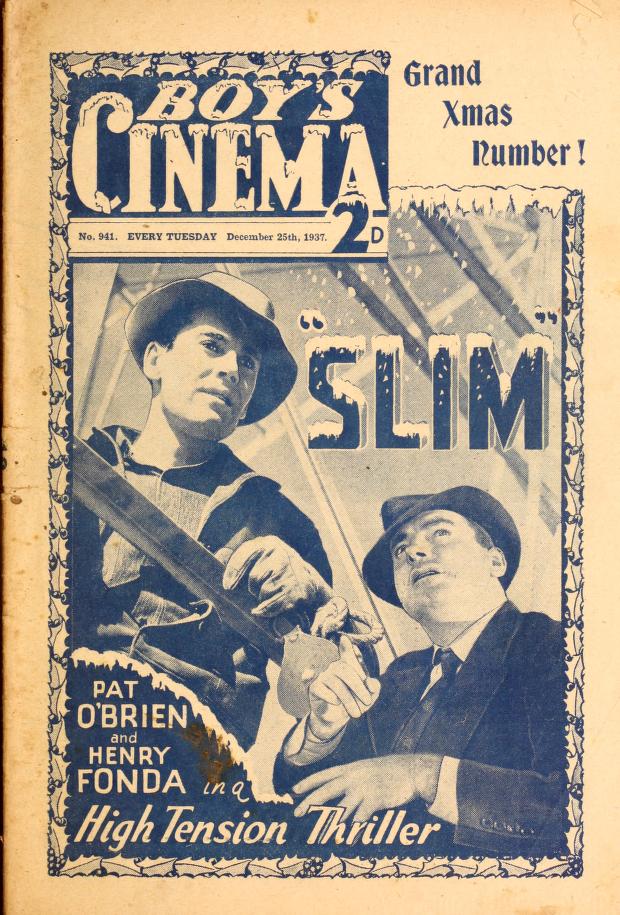 BOYS CINEMA magazine side cover Issue 941 25 December 1937