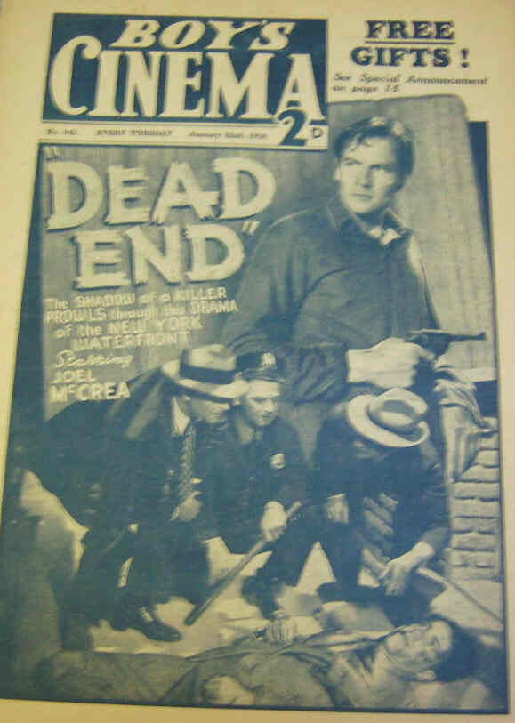 BOYS CINEMA magazine side cover Issue 945 22 January 1938