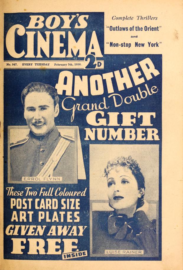 BOYS CINEMA magazine side cover Issue 947 5 February 1938