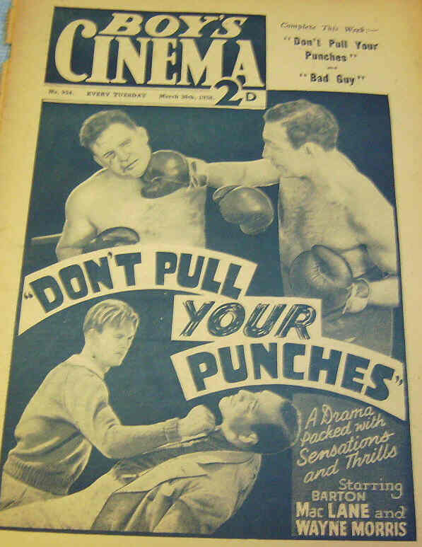 BOYS CINEMA magazine side cover Issue 954 26 March 1938