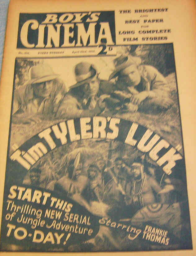 BOYS CINEMA magazine side cover Issue 958 23 April 1938