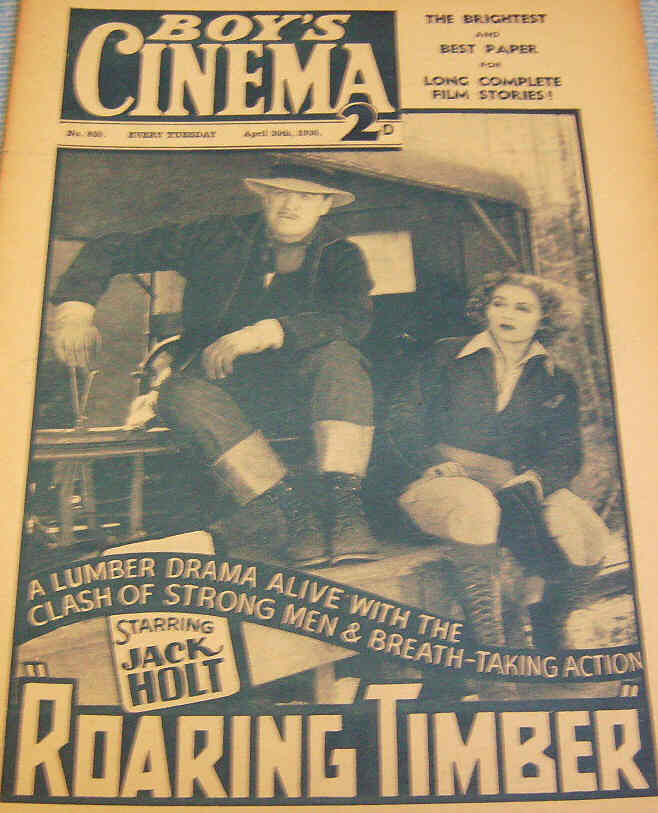 BOYS CINEMA magazine side cover Issue 959 30 April 1938