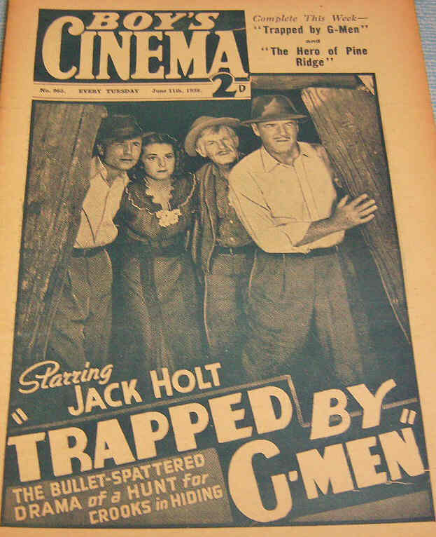 BOYS CINEMA magazine side cover Issue 965 11 June 1938