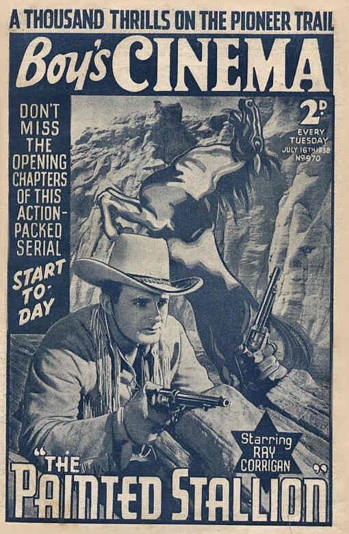 BOYS CINEMA magazine side cover Issue 970 16 July 1938