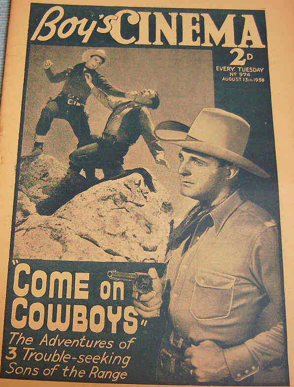 BOYS CINEMA magazine side cover Issue 974 13 August 1938