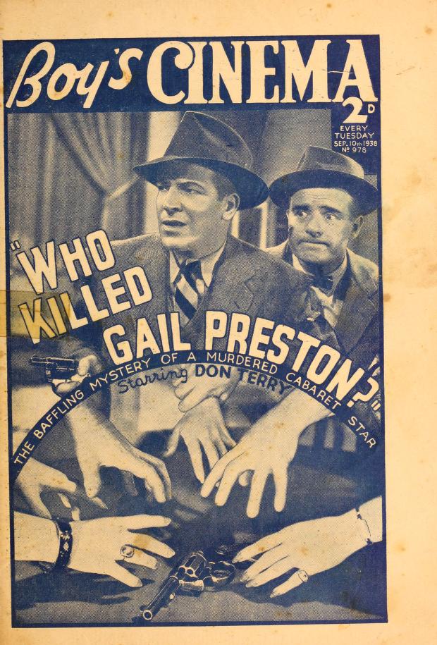 BOYS CINEMA magazine side cover Issue 978 10 September 1938