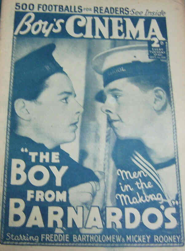 BOYS CINEMA magazine side cover Issue 981 1 October 1938