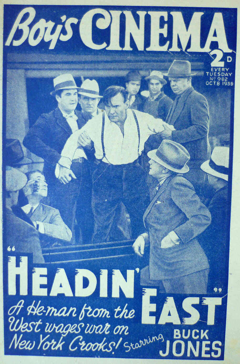 BOYS CINEMA magazine side cover Issue 982 8 October 1938