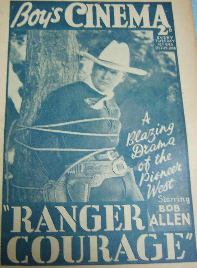 BOYS CINEMA magazine side cover Issue 985 29 October 1938