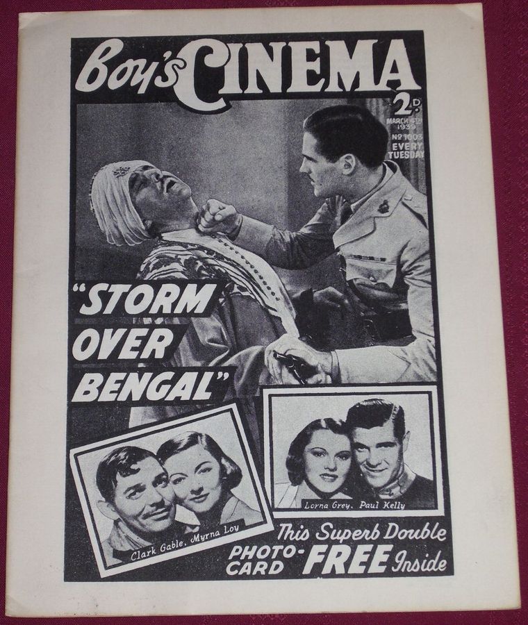 BOYS CINEMA magazine side cover Issue 1003 4 March 1939