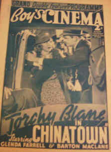 BOYS CINEMA magazine side cover Issue 1010 22 April 1939