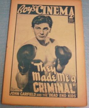 BOYS CINEMA magazine side cover Issue 1012 6 May 1939
