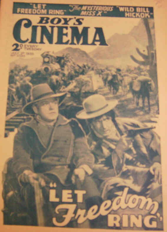 BOYS CINEMA magazine side cover Issue 1020 1 July 1939