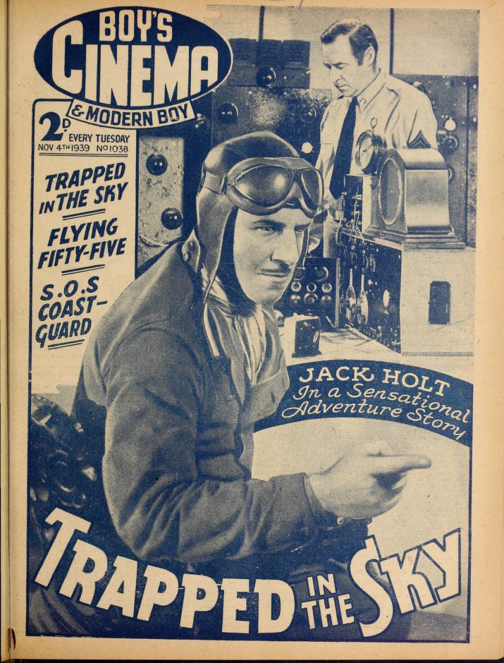 BOYS CINEMA magazine side cover Issue 1038 4 November 1939