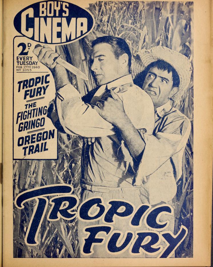BOYS CINEMA magazine side cover Issue 1053 17 February 1940