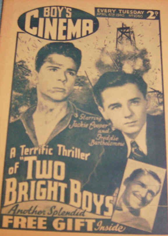 BOYS CINEMA magazine side cover Issue 1060 6 April 1940