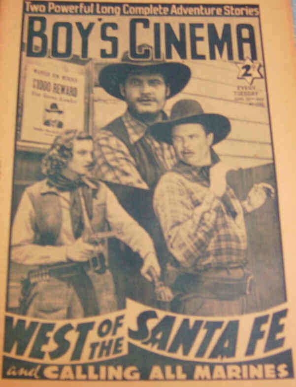BOYS CINEMA magazine side cover Issue 1062 20 April 1940