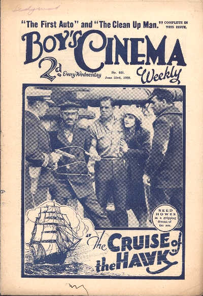 BOYS CINEMA magazine side cover Issue 445 23 June 1928