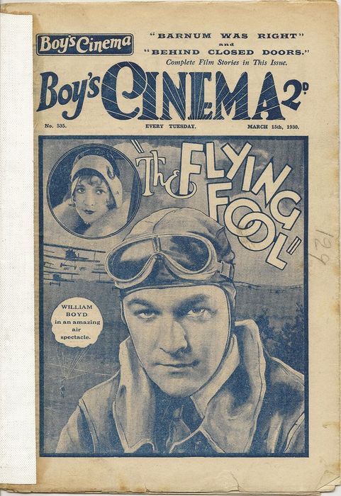 BOYS CINEMA magazine side cover Issue 535 15 March 1930