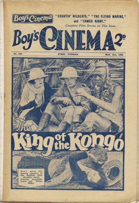 BOYS CINEMA magazine side cover Issue 546 31 May 1930