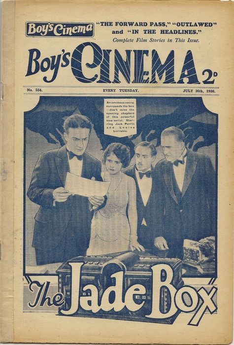 BOYS CINEMA magazine side cover Issue 554 26 July 1930