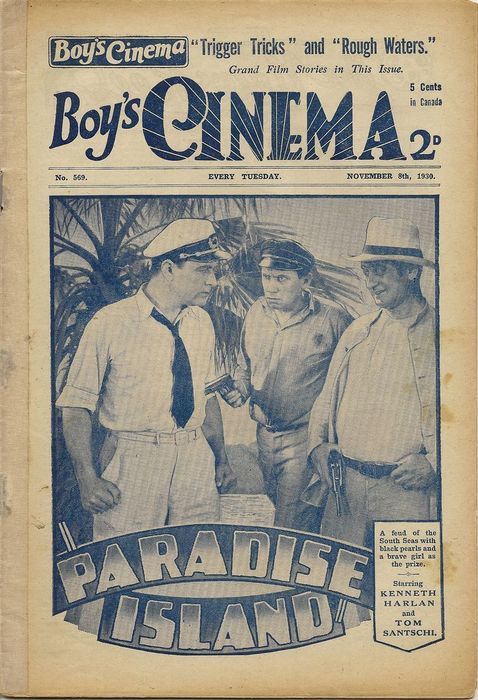 BOYS CINEMA magazine side cover Issue 569 8 November 1930