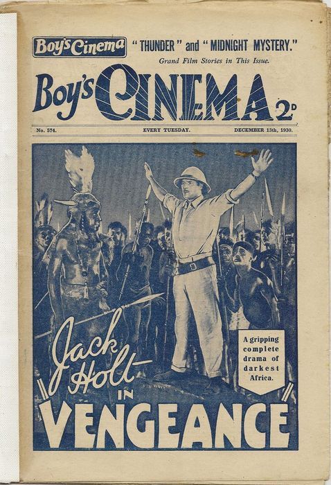 BOYS CINEMA magazine side cover Issue 574 13 December 1930