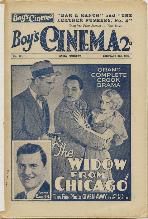 BOYS CINEMA magazine side cover Issue 584 21 February 1931