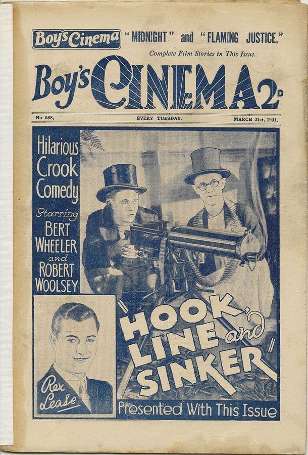 BOYS CINEMA magazine side cover Issue 588 21 March 1931