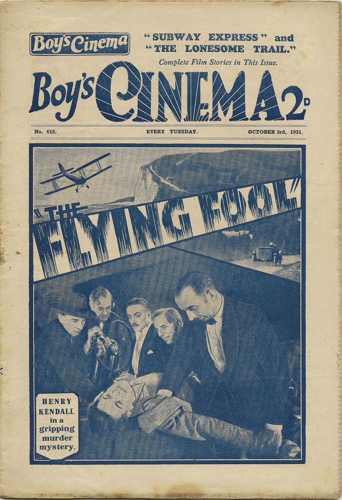 BOYS CINEMA magazine side cover Issue 616 3 October 1931