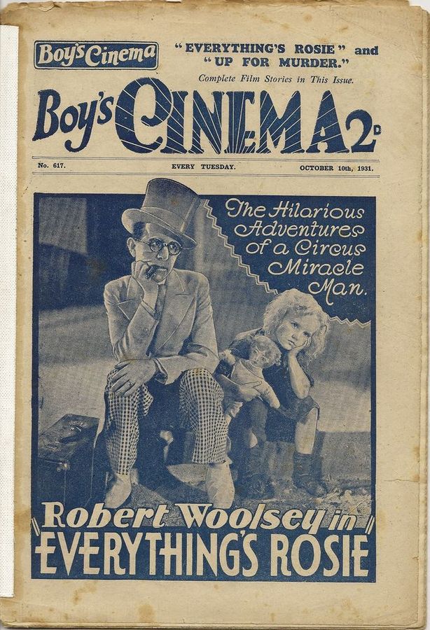 BOYS CINEMA magazine side cover Issue 617 10 October 1931