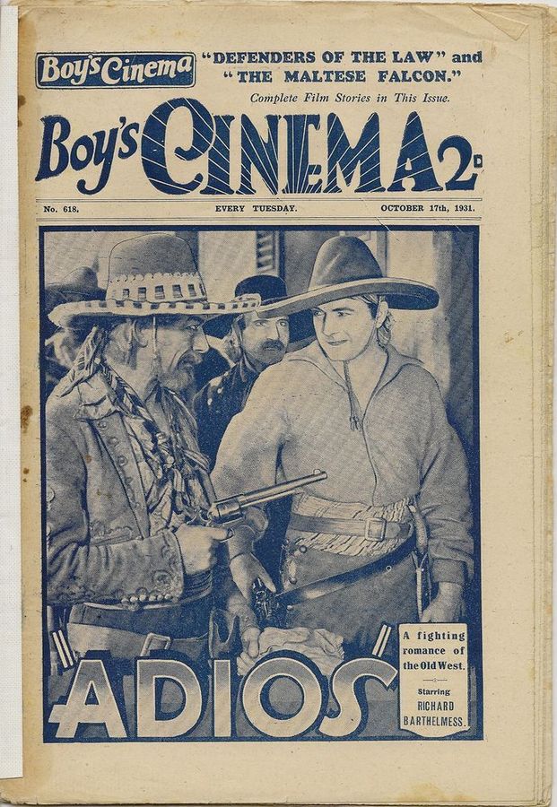 BOYS CINEMA magazine side cover Issue 618 17 October 1931