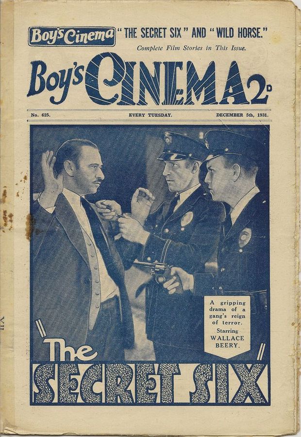 BOYS CINEMA magazine side cover Issue 625 5 December 1931